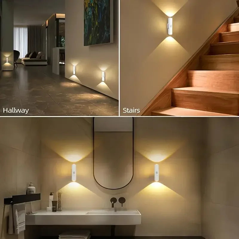Smart LED Motion Sensor Light - Rechargeable & Wireless for Closet, Stairs, and Bedroom